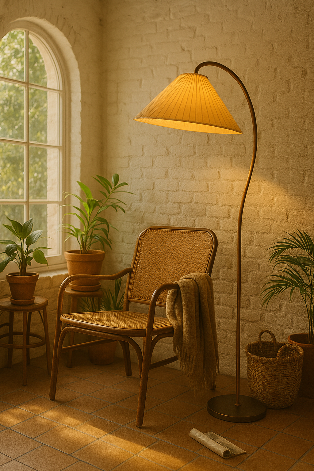 Arbor Lux | Skandynawska Designerska Lampa Podłogowa | Drewniana