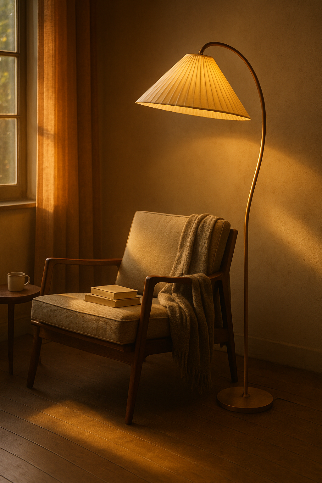 Arbor Lux | Skandynawska Lampa Podłogowa | Drewniana