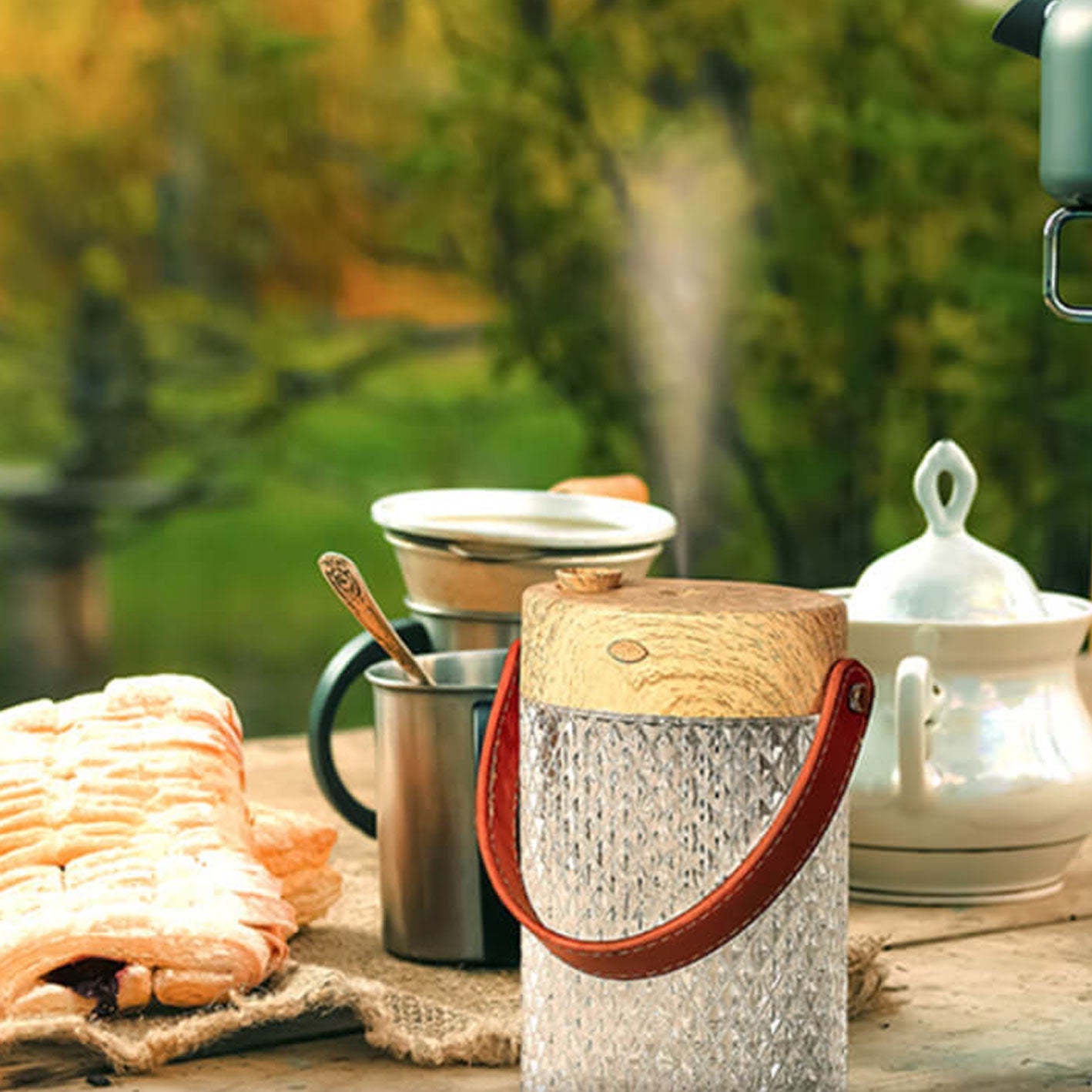 Dyfuzor Zapachowy Nocna Lampka Aromaterapia Sypialnia | LED