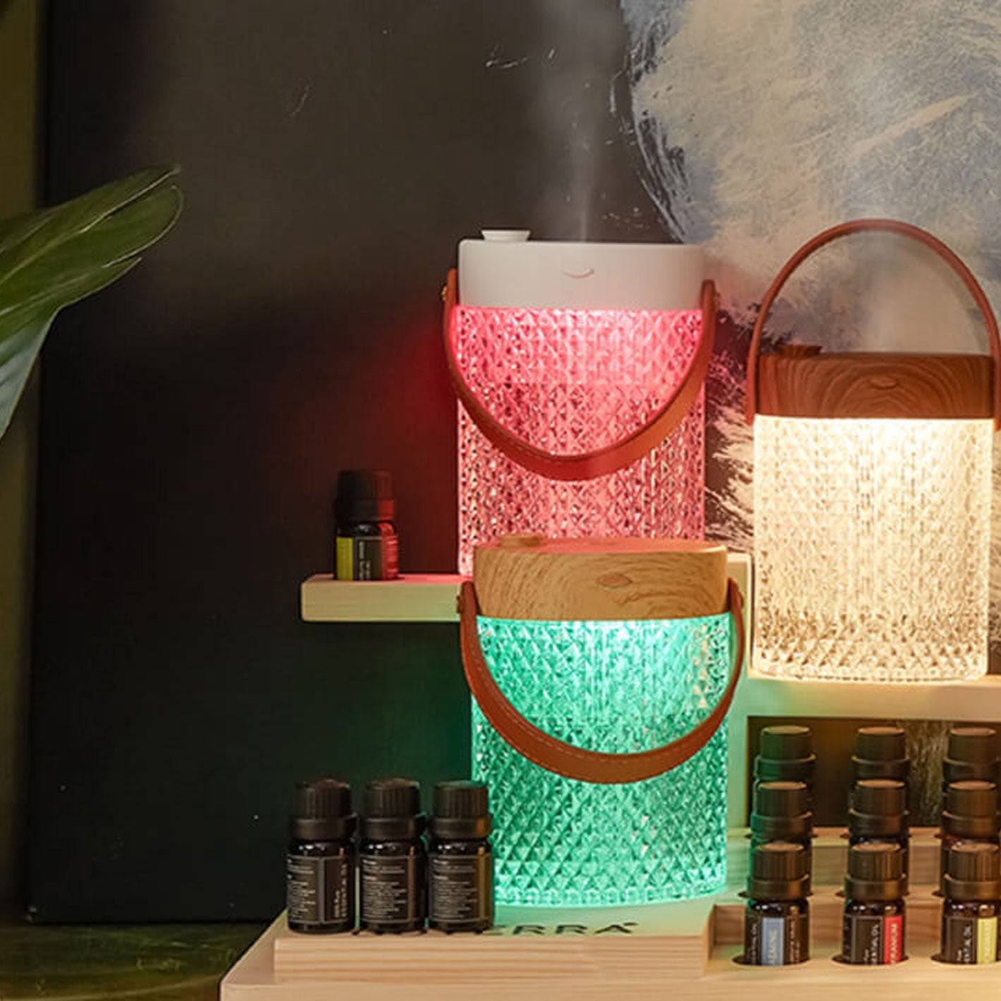 Dyfuzor Zapachowy Nocna Lampka Aromaterapia Sypialnia | LED