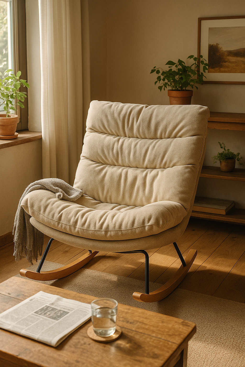 FOTEL BUJANY | Wygodny Relaksacyjny Fotel do Czytania | Ergonomiczny