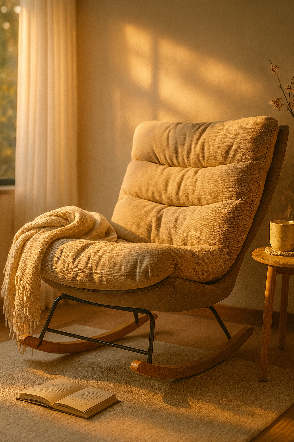 FOTEL BUJANY | Wygodny Relaksacyjny Fotel do Czytania | Ergonomiczny