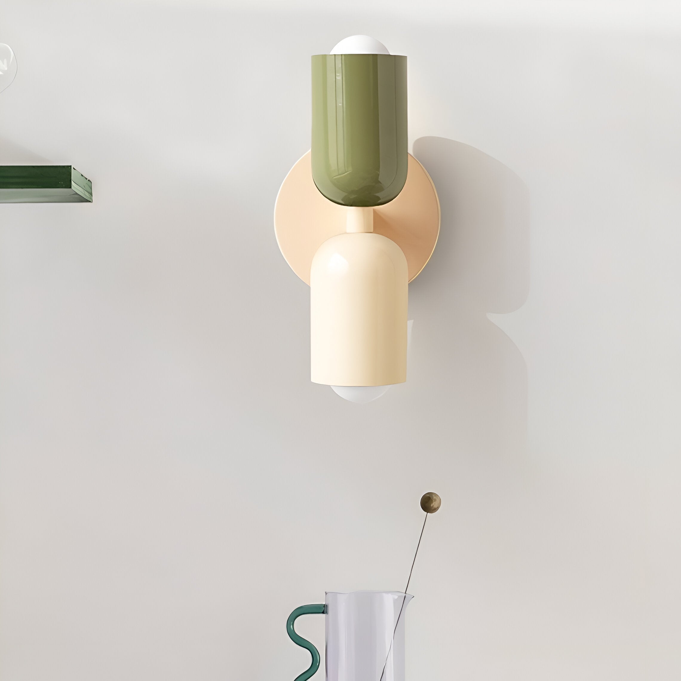 Kinkiet 2 Głowice Kolorowy Salon Sypialnia | Nowoczesny