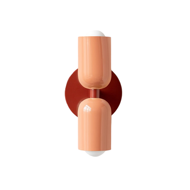 Kinkiet 2 Głowice Kolorowy Salon Sypialnia | Nowoczesny