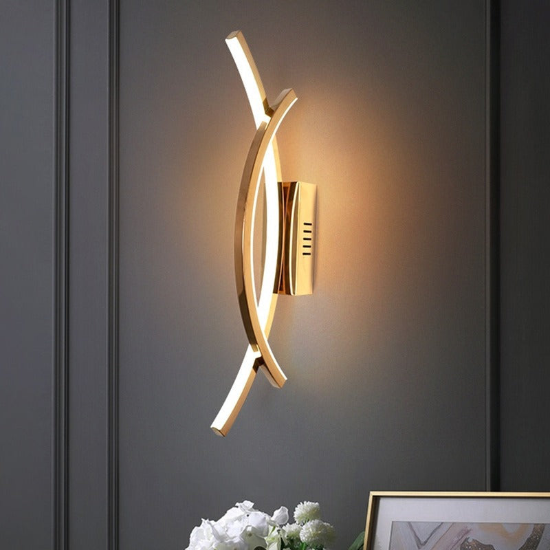 Kinkiet LED Do Salonu I Sypialni W Nowoczesnym Kształcie | Lampa Ścienna