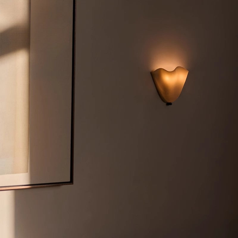 Kinkiet Salonowy Falisty Klosz | Do Salonu