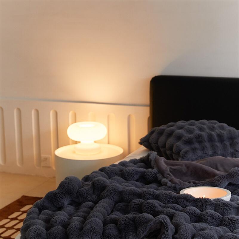 Kocyk Fluffy Na Łóżko Sofa Duży Gruby Koc Dla Domu | Set