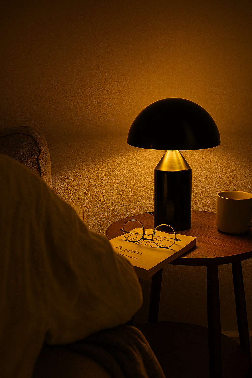 LAMPA STOŁOWA GRZYB | Nordycka Nowoczesna Lampa Biurkowa LED | Dekoracyjna
