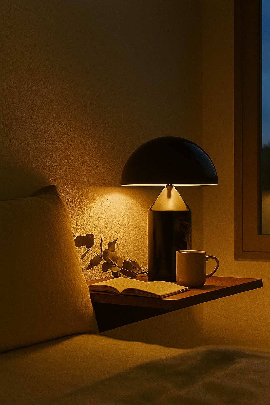 LAMPA STOŁOWA GRZYB | Nordycka Nowoczesna Lampa Biurkowa LED | Dekoracyjna