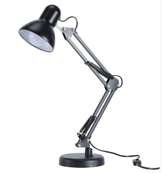 Lampa Biurkowa Czarna Regulowana | Styl Industrialny