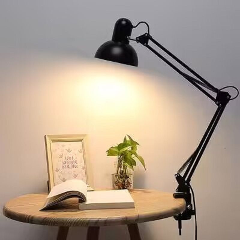 Lampa Biurkowa Czarna Regulowana | Styl Industrialny