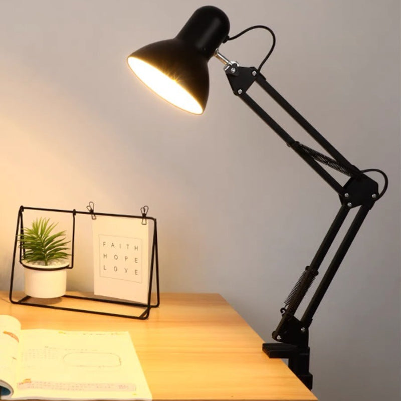 Lampa Biurkowa Czarna Regulowana | Styl Industrialny