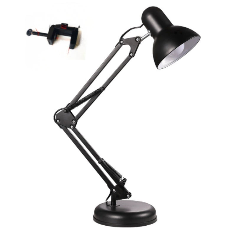 Lampa Biurkowa Czarna Regulowana | Styl Industrialny