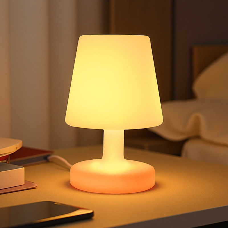 Lampa Do Sypialni LED Stołowa Ładowalna | Mała