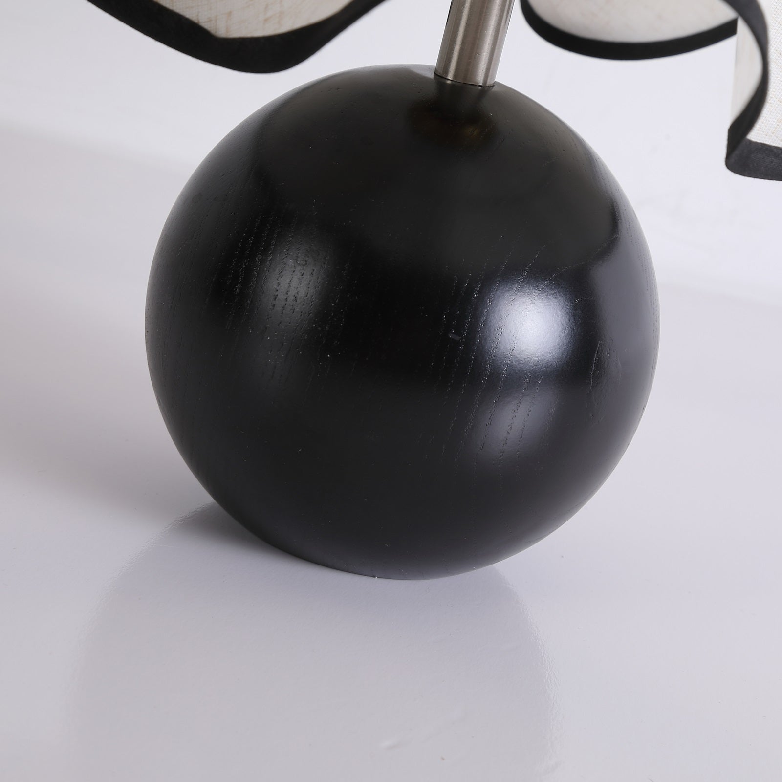 Lampa Nocna Drewniana Abażur | Stolikowa