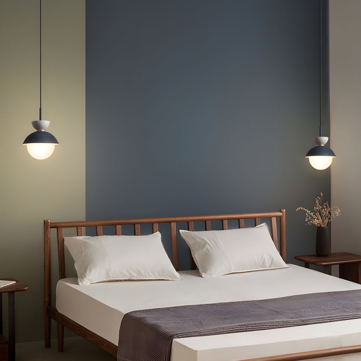 Lampa Nocna Wisząca Do Sypialni Kula | Modern