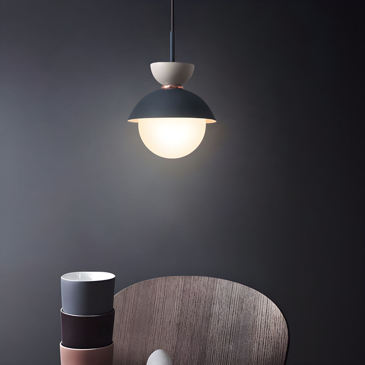 Lampa Nocna Wisząca Do Sypialni Kula | Modern
