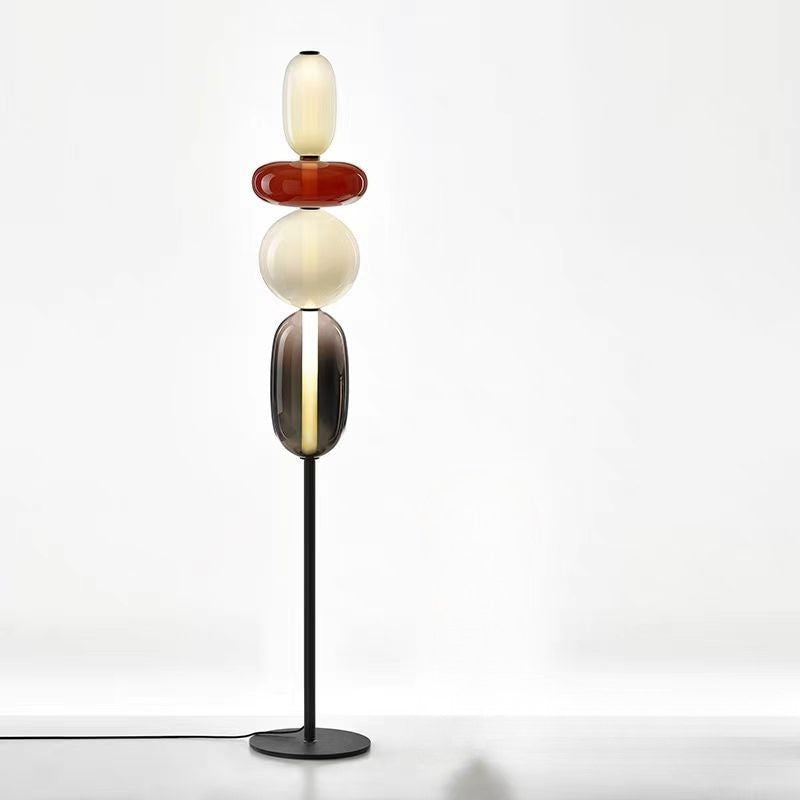 Lampa Stojąca Szklane Segmenty | Do Salonu