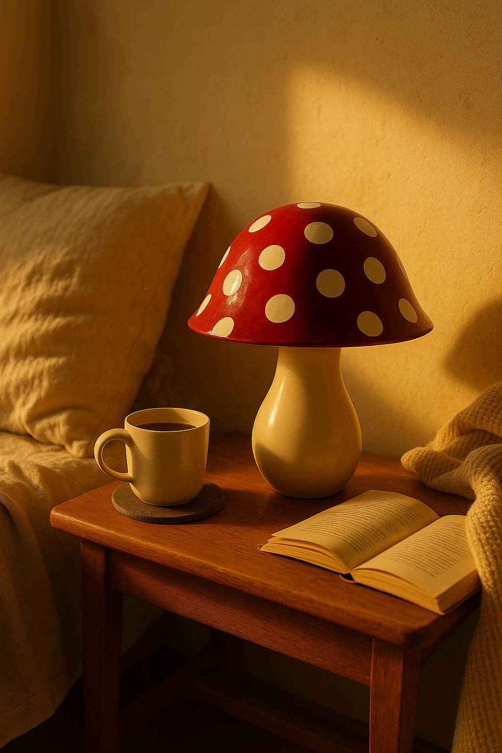 Lampa Stołowa Grzybek LED | Salonu i Sypialni