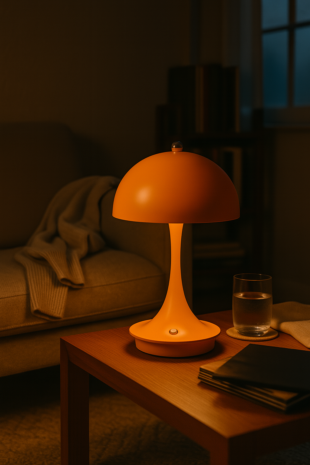 Lampa Stołowa LED Bezprzewodowa | Dotykowa Lampka do Sypialni i Salonu