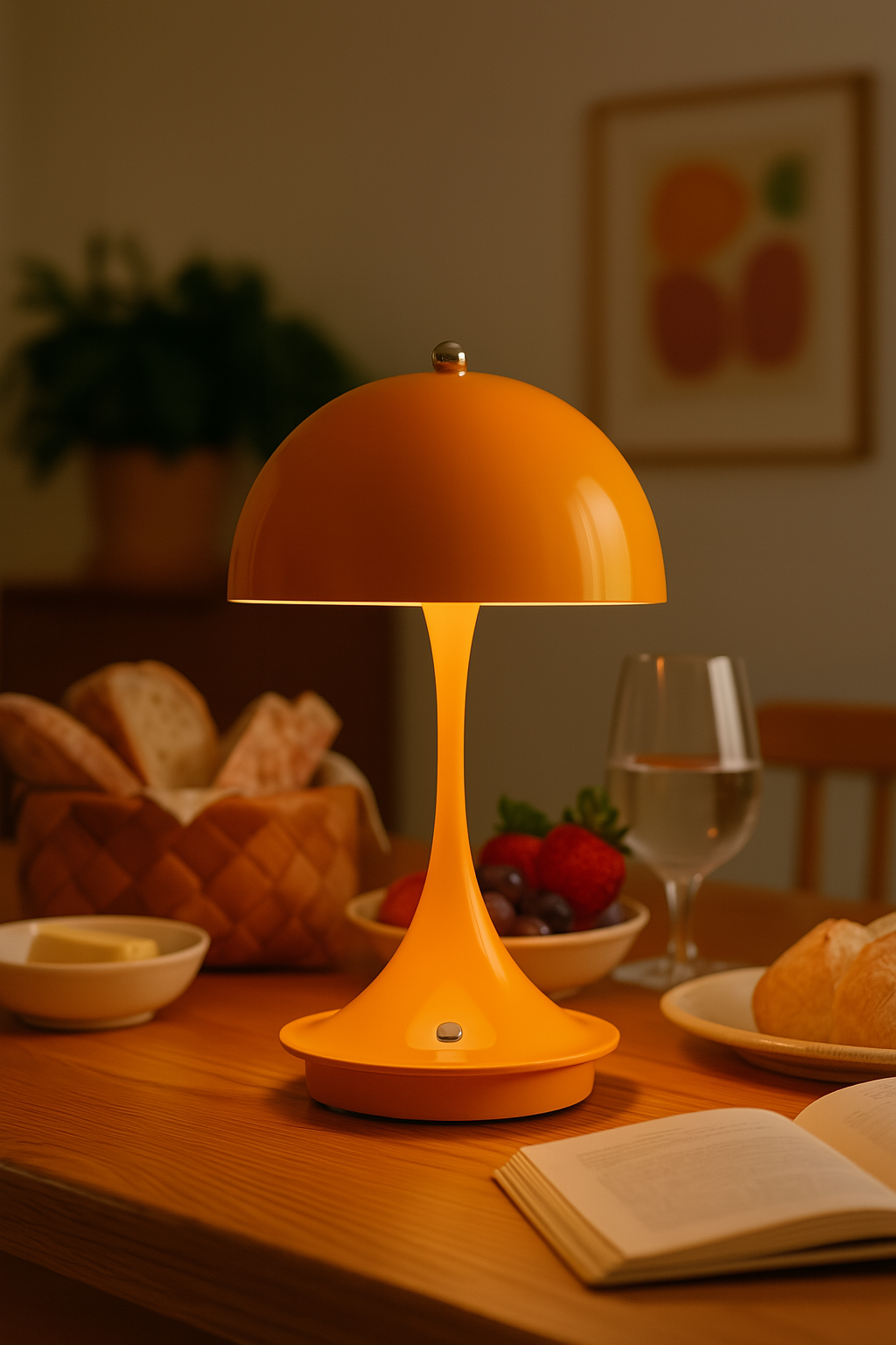 Lampa Stołowa LED Bezprzewodowa | Dotykowa Lampka do Sypialni i Salonu