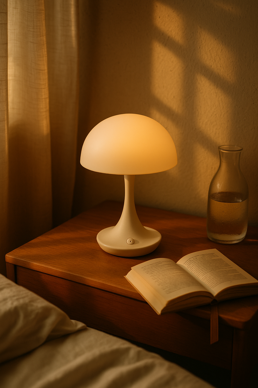 Lampa Stołowa LED Bezprzewodowa | Dotykowa Lampka do Sypialni i Salonu