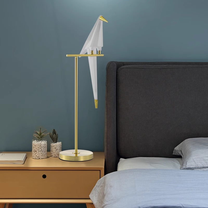 Lampa Stołowa LED W Kształcie Ptak Do Salonu I Sypialni | Nowoczesna