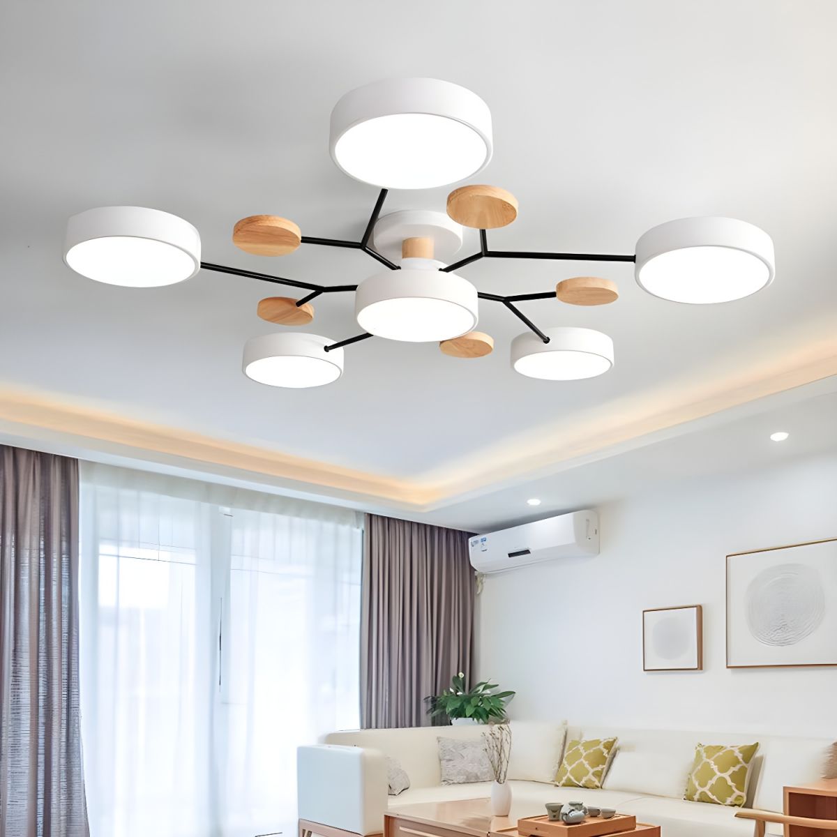 Lampa Sufitowa LED Salon Sypialnia | Nowoczesna