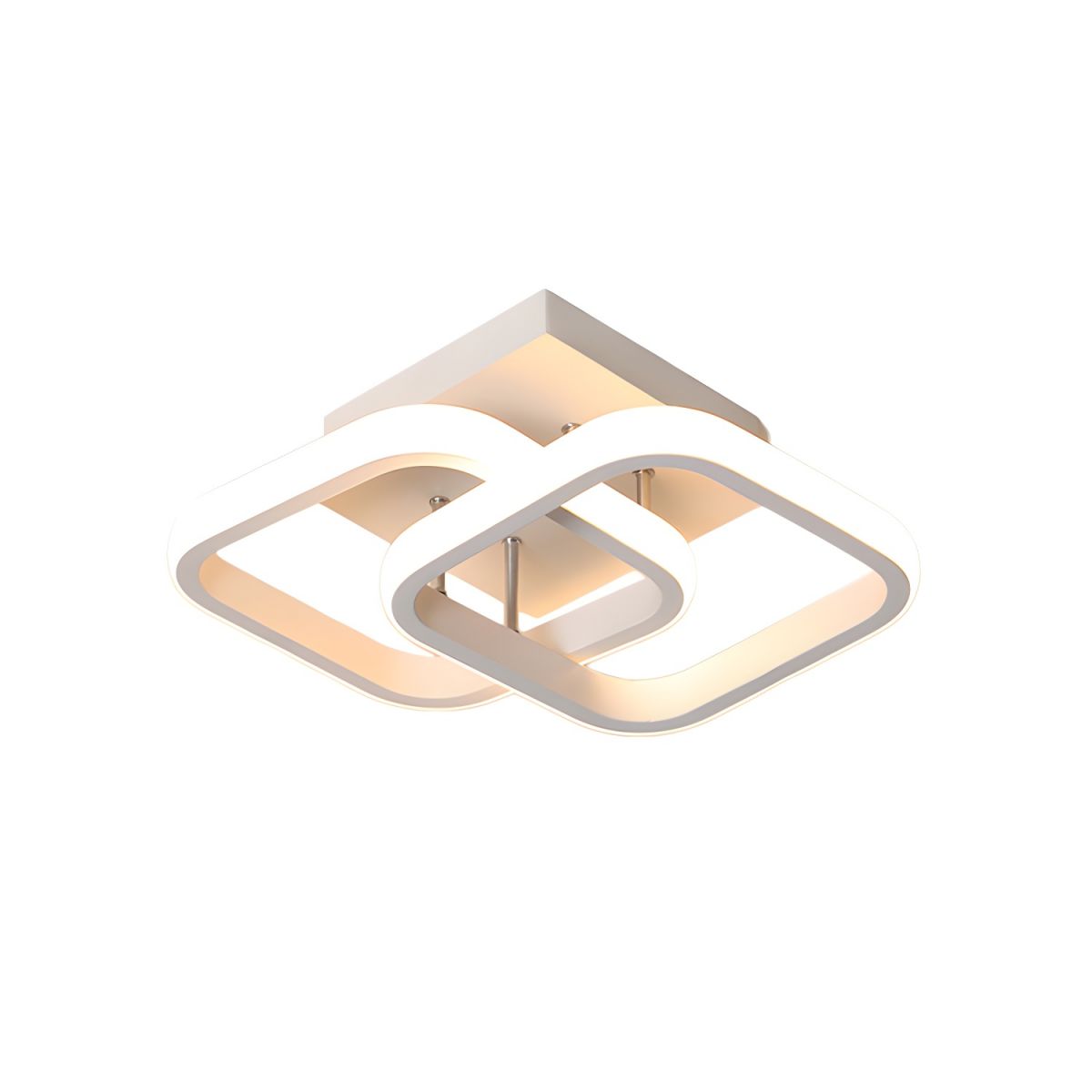 Lampa Sufitowa LED Semi Flush Salon Sypialnia | Nowoczesna Geometryczna