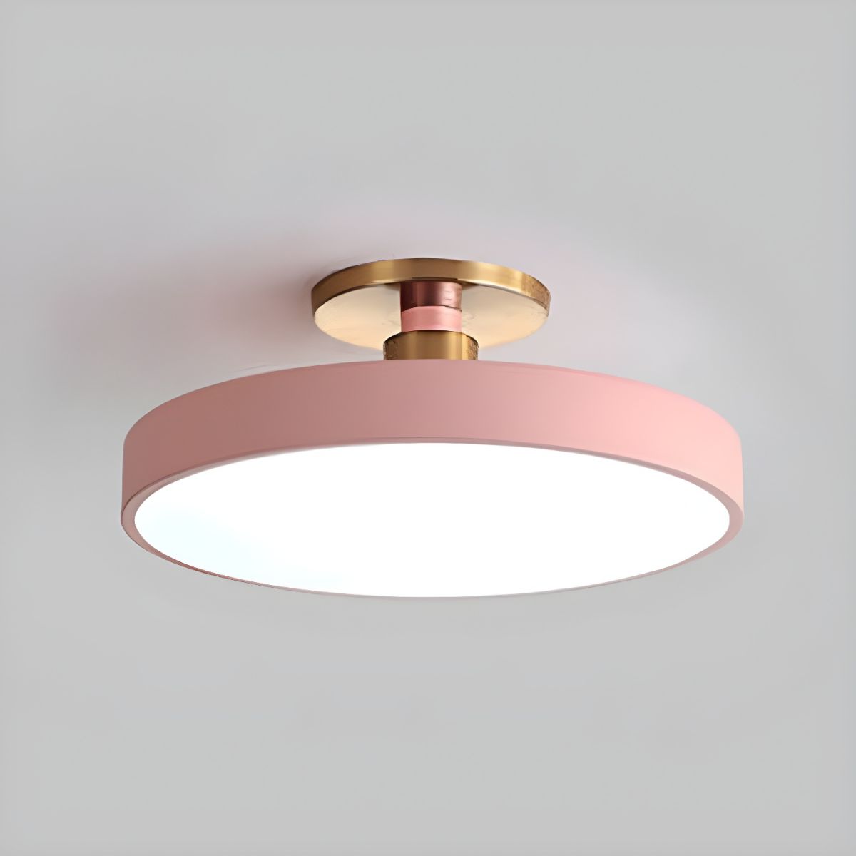 Lampa Sufitowa LED Semi Flush Sypialnia Salon | Okrągła