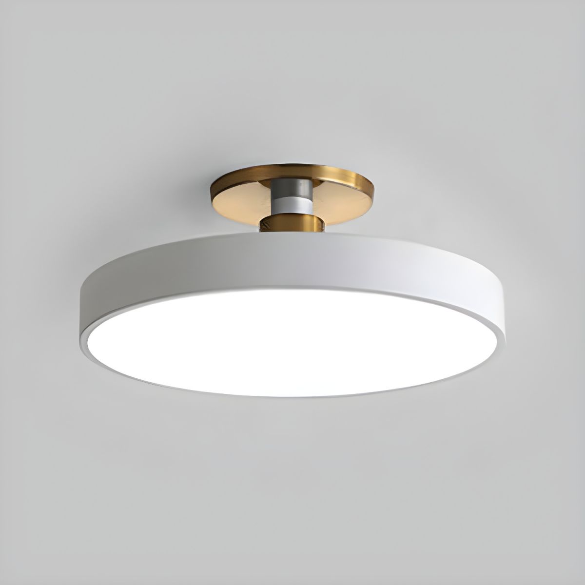 Lampa Sufitowa LED Semi Flush Sypialnia Salon | Okrągła