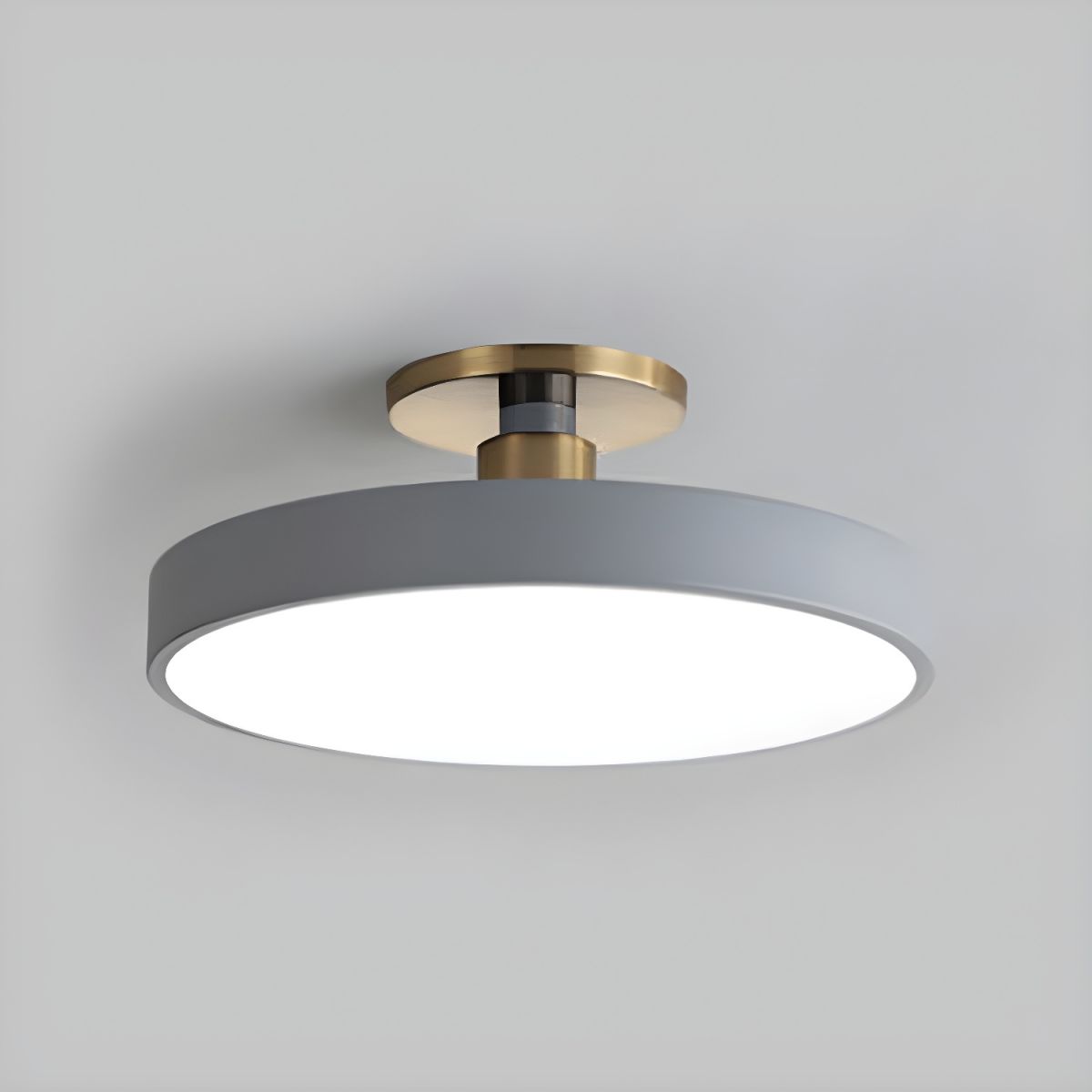 Lampa Sufitowa LED Semi Flush Sypialnia Salon | Okrągła