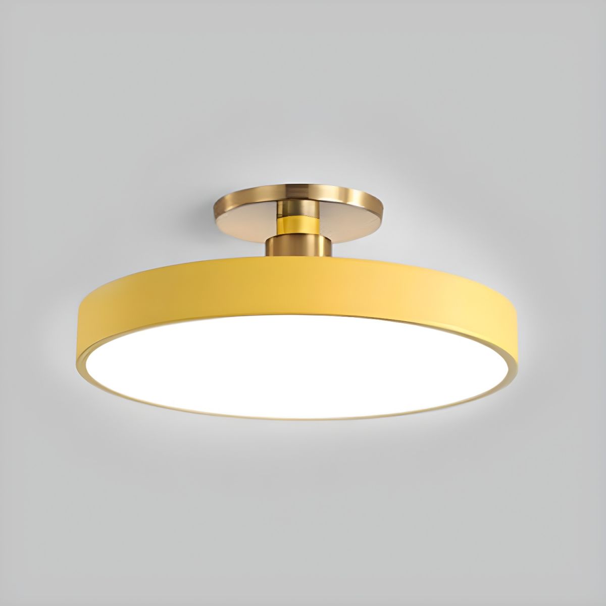Lampa Sufitowa LED Semi Flush Sypialnia Salon | Okrągła