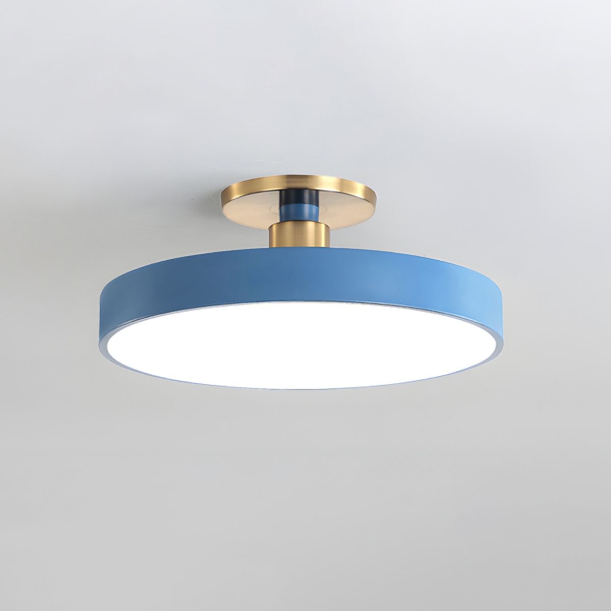 Lampa Sufitowa LED Semi Flush Sypialnia Salon | Okrągła