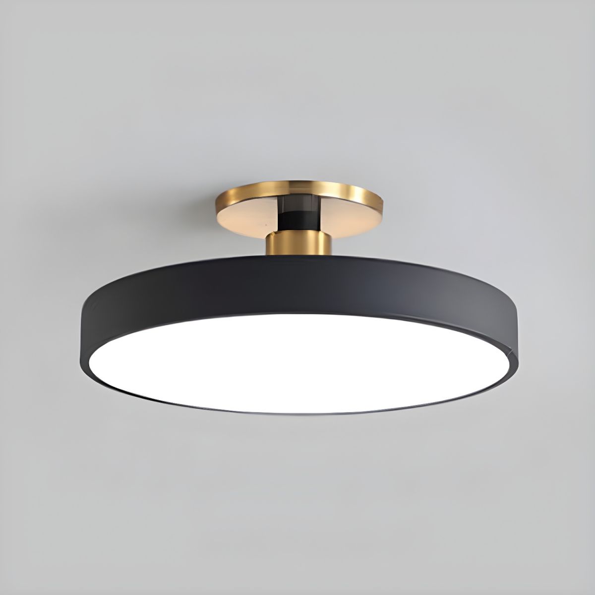 Lampa Sufitowa LED Semi Flush Sypialnia Salon | Okrągła