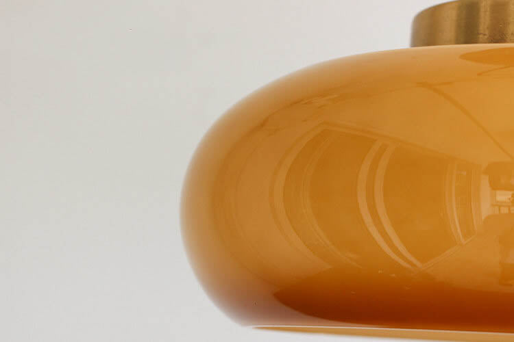 Lampa Sufitowa Szklana Półplafon Do Salonu i Sypialni | Nowoczesna