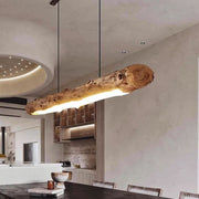 Lampa Wisząca Drewniana LED Do Kuchni | Nowoczesna