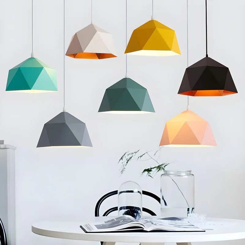 Lampa Wisząca Geometryczna Do Salonu | Nowoczesna