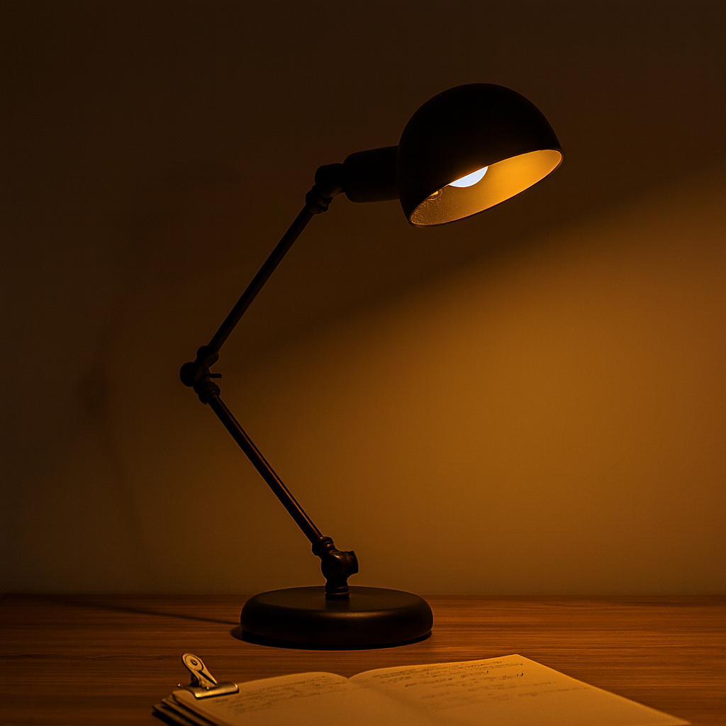 Lampka Na Biurko Regulowana Do Czytania i Nauki | Minimalistyczna
