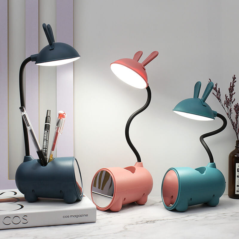 Lampka na Biurko LED Królik Dotykowa USB | Organizer