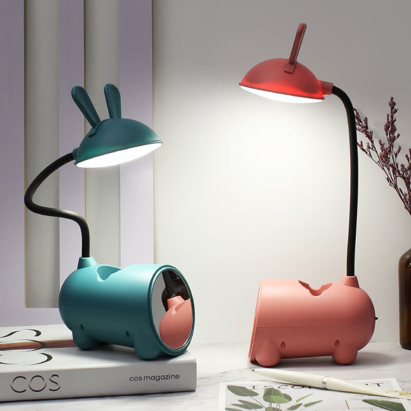 Lampka na Biurko LED Królik Dotykowa USB | Organizer