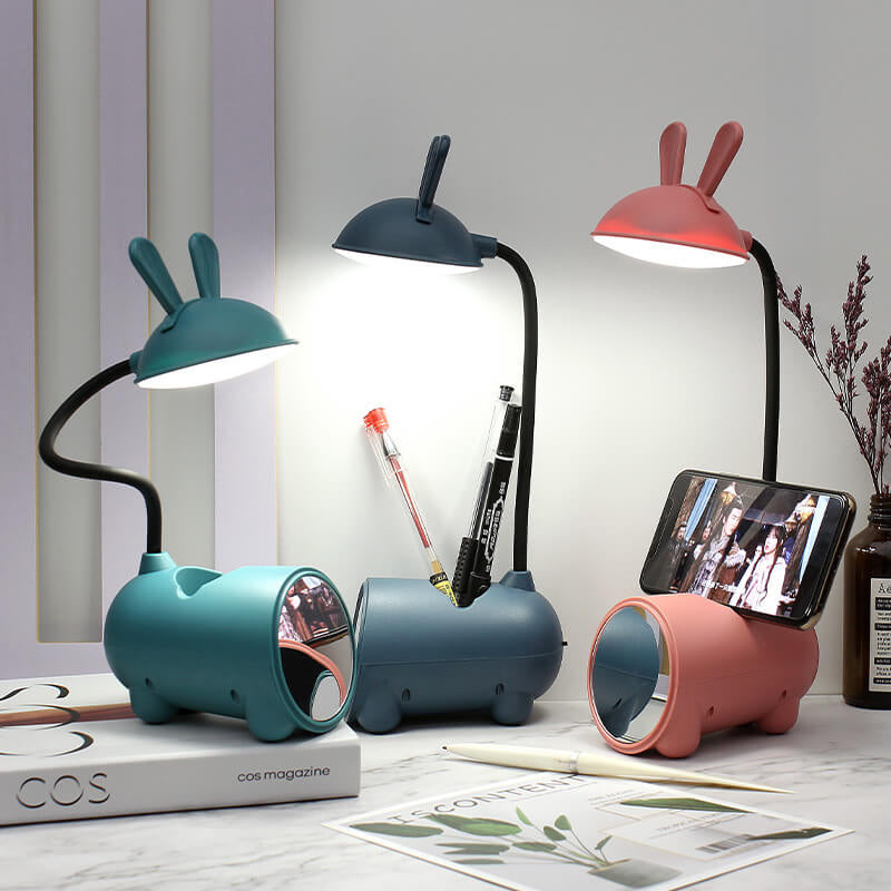 Lampka na Biurko LED Królik Dotykowa USB | Organizer