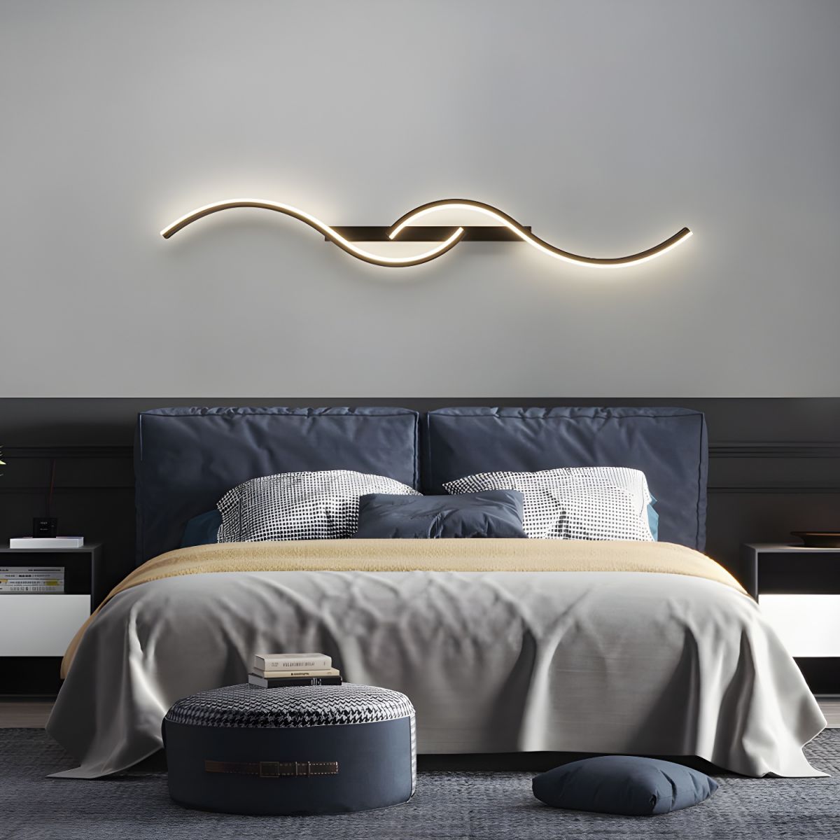 Lampy Do Salonu Ścienne Faliste | LED