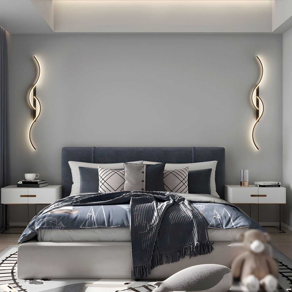 Lampy Do Salonu Ścienne Faliste | LED