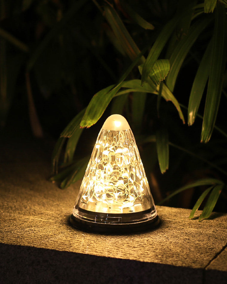 Lampy Solarne Wiszące Stożkowe LED Ogród | Dekoracyjne