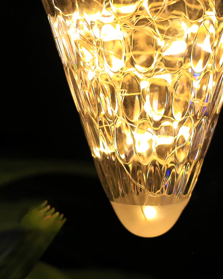 Lampy Solarne Wiszące Stożkowe LED Ogród | Dekoracyjne