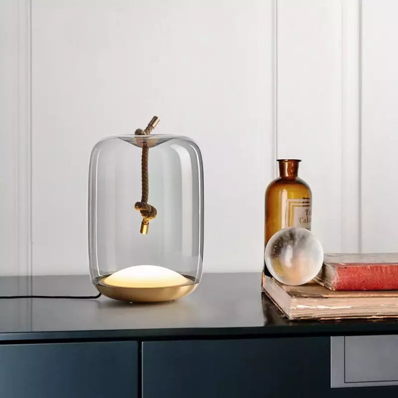 Ledy Lampa Szklana Stołowa z Liną | Nowoczesna Dekoracyjna