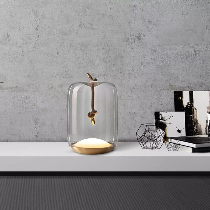 Ledy Lampa Szklana Stołowa z Liną | Nowoczesna Dekoracyjna