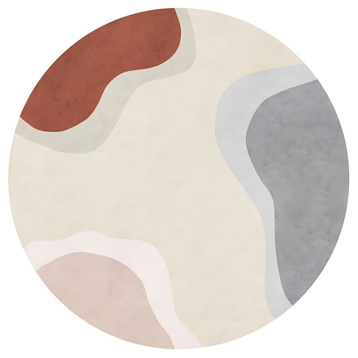 Mata Okrągła Abstrakcyjna Salon Sypialnia | Nowoczesna