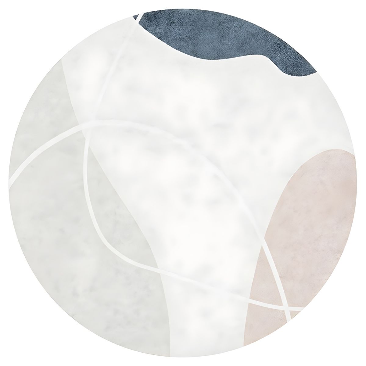 Mata Okrągła Abstrakcyjna Salon Sypialnia | Nowoczesna